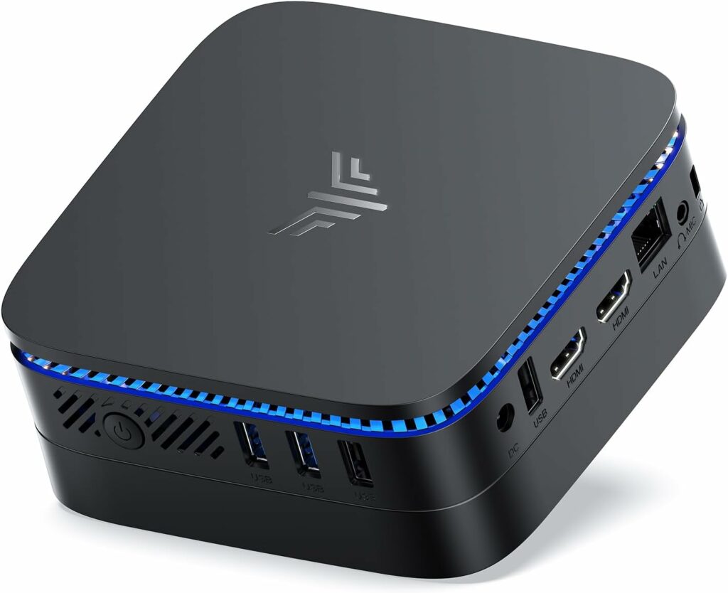 NiPoGi AK1 Plus Mini PC – 12 Go, 4K, Wi‑Fi, Ultra‑compact